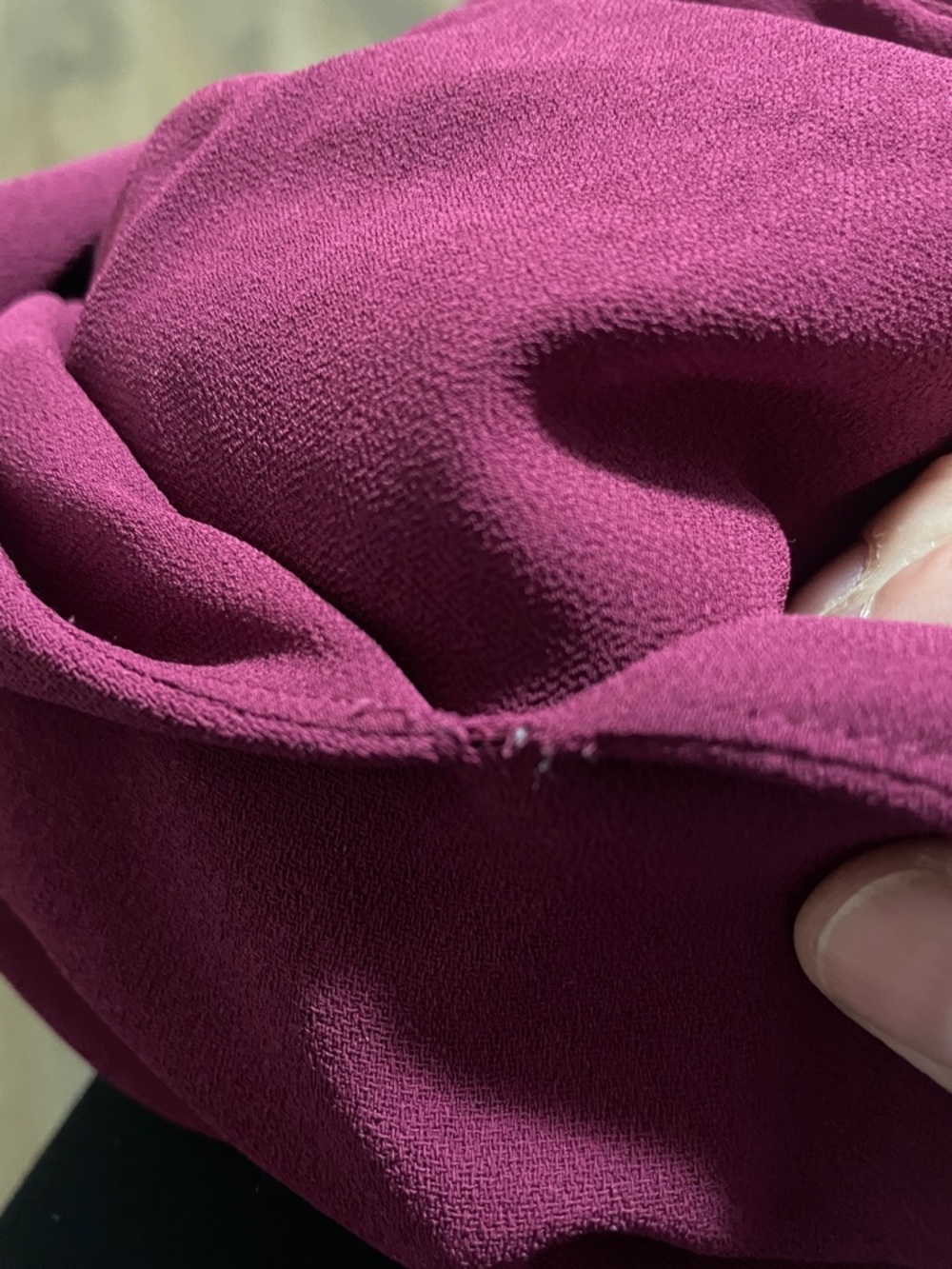 Reiss Marianne Wrap Front Dress in Berry Colour Size 0 - Picture 13 of 13